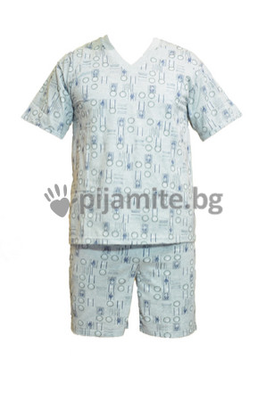 Мъжки пижами Пижами с къс ръкав Мъжка пижама, трико - къс ръкав, къси панталони 121 